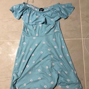 Joe boxer soft light blue daisy dress